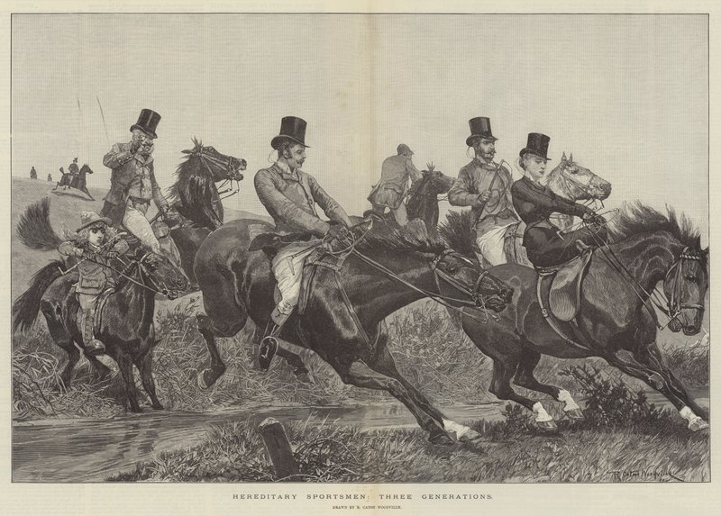 Hereditary Sportsmen, Three Generations by Richard Caton Woodville junior