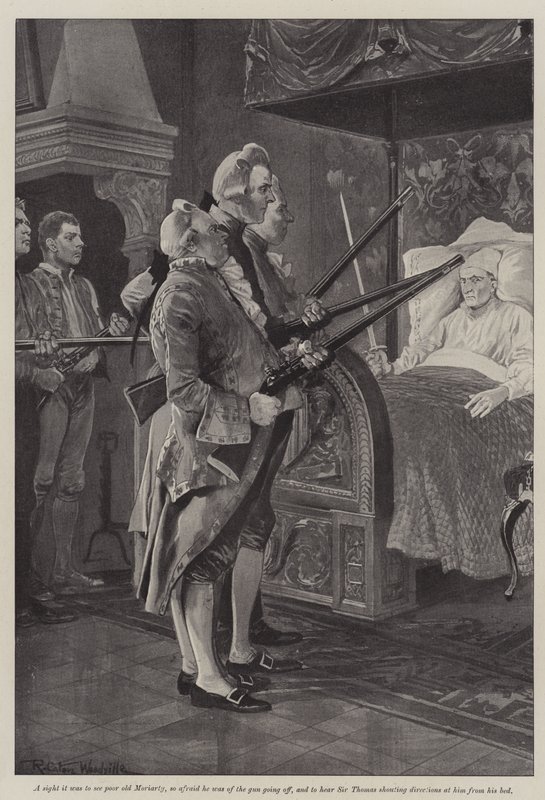 Illustration for A Colonel of The Empire, by Emily Lawless by Richard Caton Woodville junior