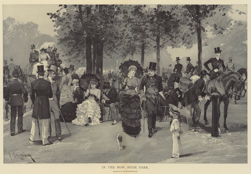 In the Row, Hyde Park by Richard Caton Woodville junior