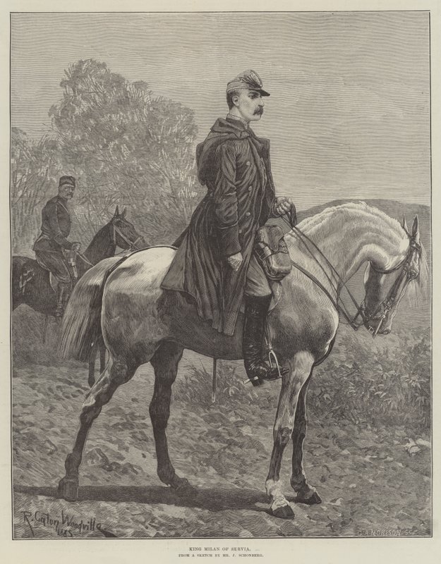 King Milan of Serbia by Richard Caton Woodville junior