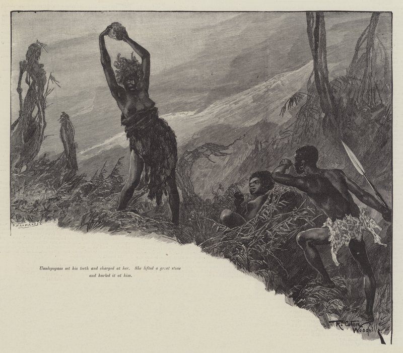Nada the Lily, by H Rider Haggard by Richard Caton Woodville junior