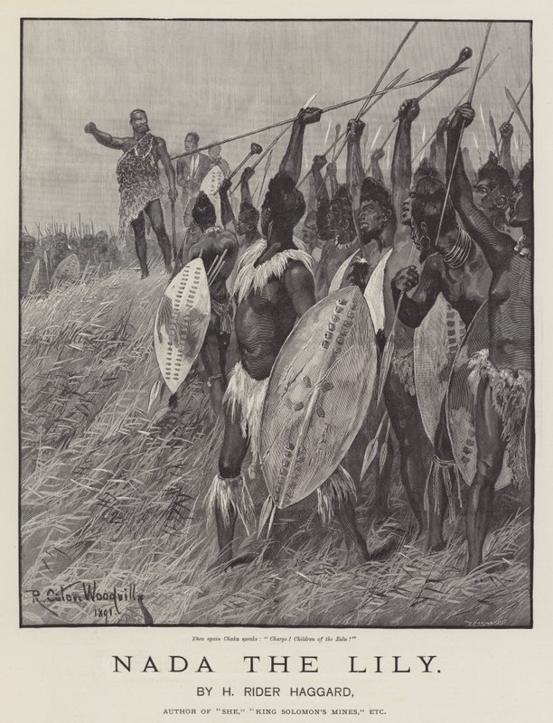Nada the Lily, by H Rider Haggard by Richard Caton Woodville junior