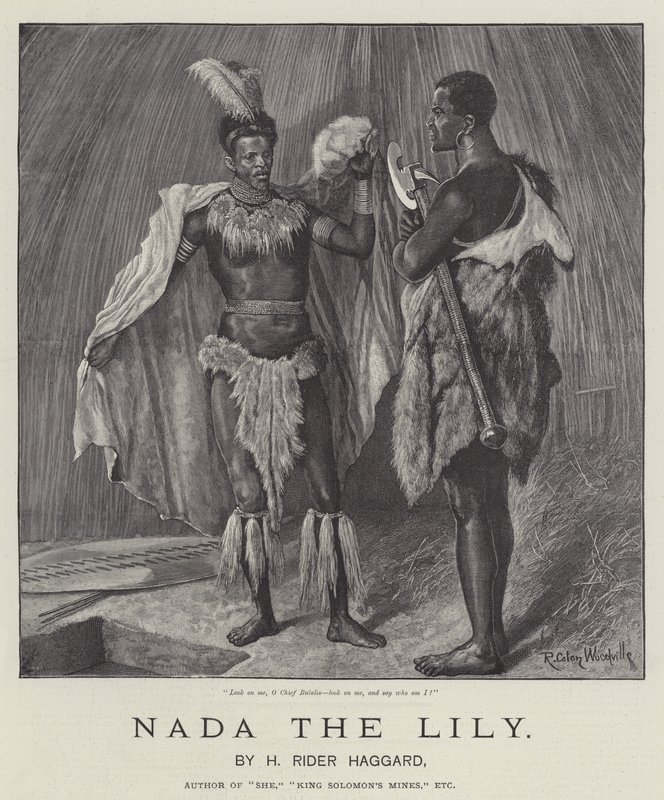 Nada the Lily, by H Rider Haggard by Richard Caton Woodville junior