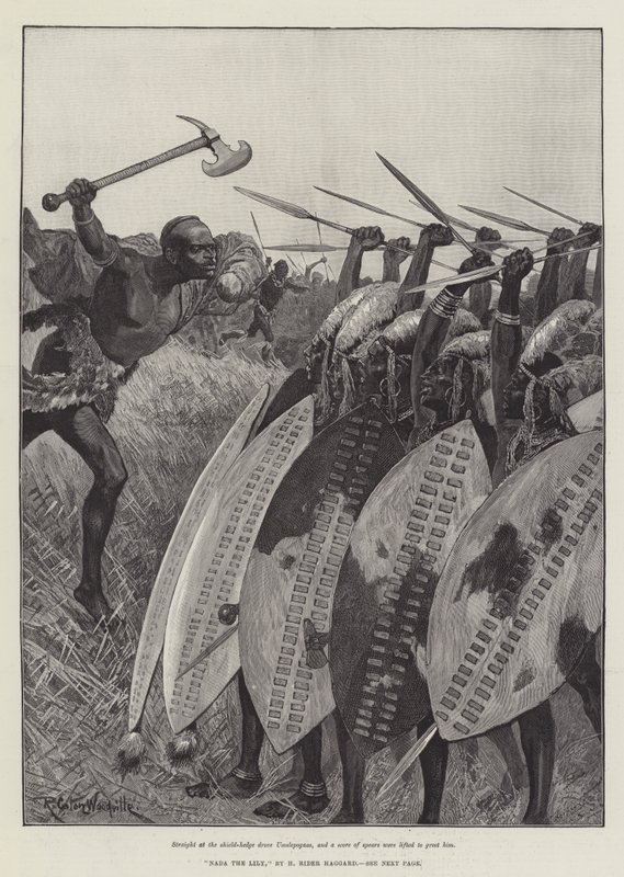 Nada the Lily, by H Rider Haggard by Richard Caton Woodville junior