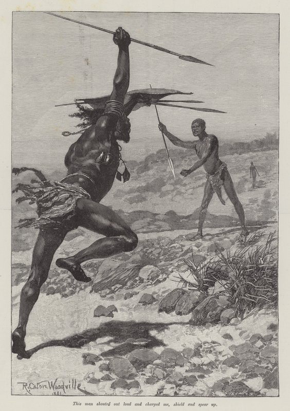 Nada the Lily, by H Rider Haggard by Richard Caton Woodville junior