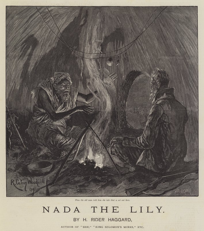 Nada the Lily, by H Rider Haggard by Richard Caton Woodville junior