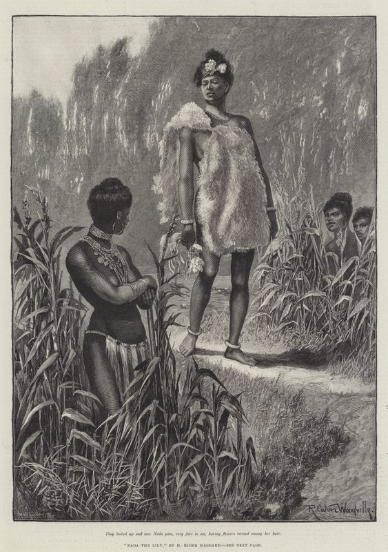 Nada the Lily, by H Rider Haggard by Richard Caton Woodville junior