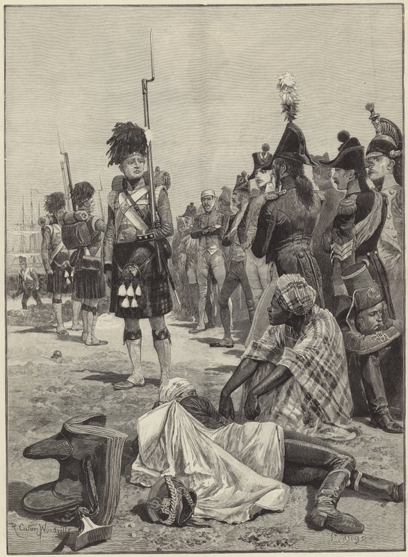 The 42nd Highlanders Guarding French Prisoners by Richard Caton Woodville junior