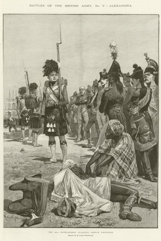 The 42nd Highlanders Guarding the French Prisoners by Richard Caton Woodville junior