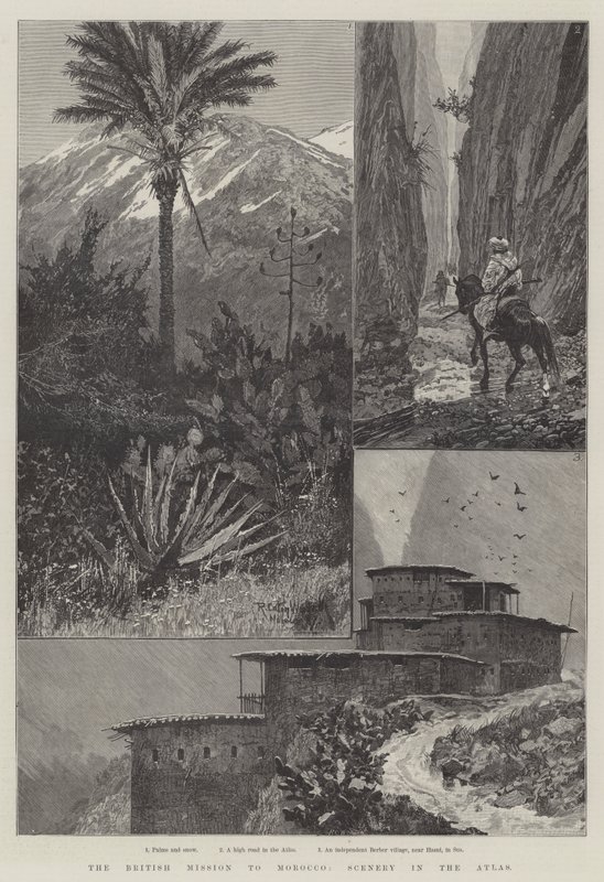 The British Mission to Morocco, Scenery in the Atlas by Richard Caton Woodville junior