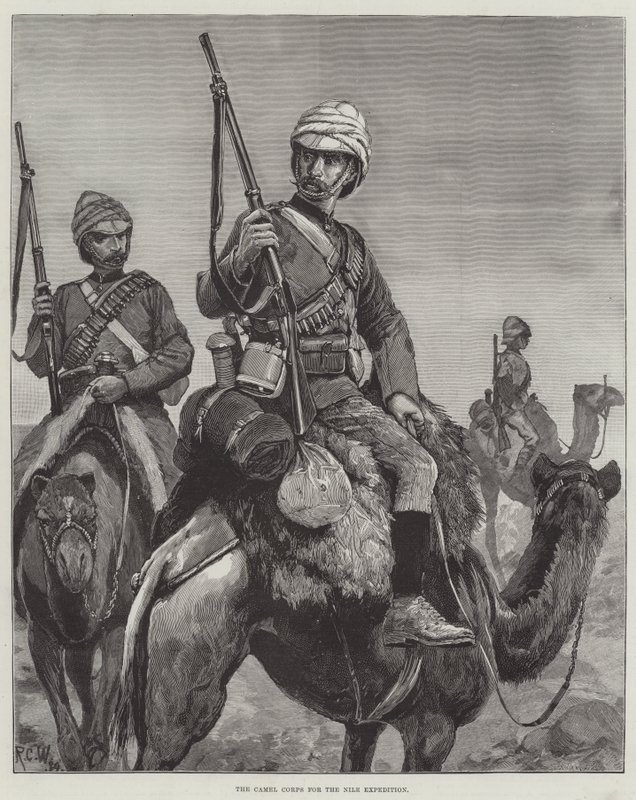 The Camel Corps for the Nile Expedition by Richard Caton Woodville junior