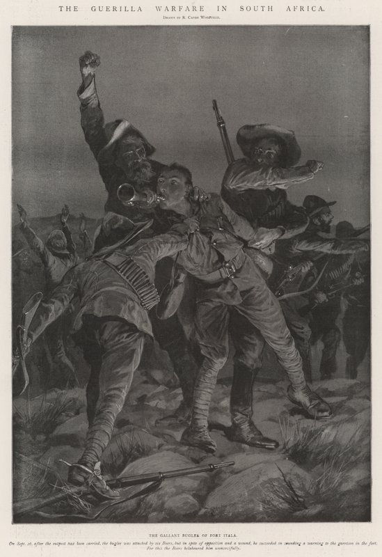 The Guerilla Warfare in South Africa by Richard Caton Woodville junior
