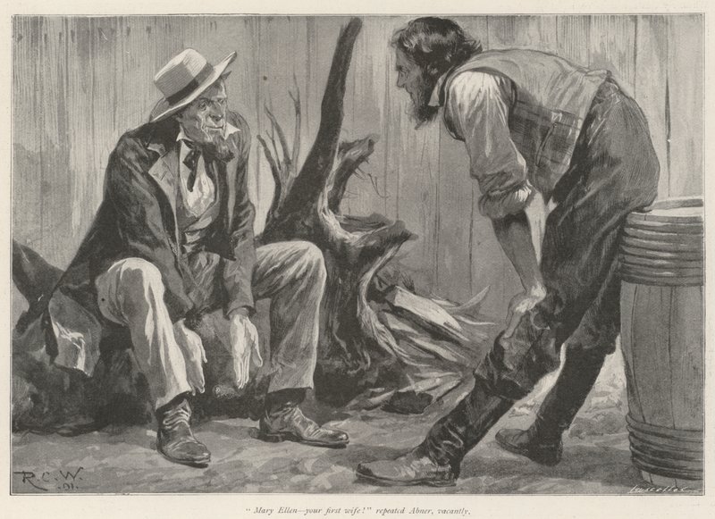 The Landlord of the Big Flume Hotel, by Bret Harte by Richard Caton Woodville junior