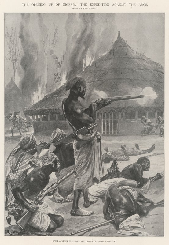 The Opening up of Nigeria, the Expedition against the Aros by Richard Caton Woodville junior