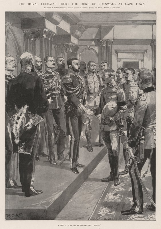 The Royal Colonial Tour, the Duke of Cornwall at Cape Town by Richard Caton Woodville junior