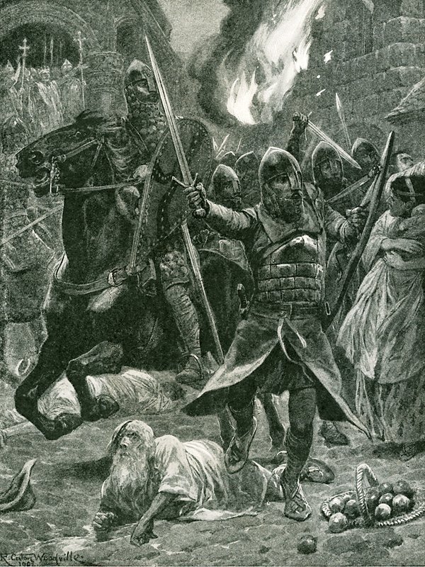 The result of the recognition of William I, Christmas Day, 1066 by Richard Caton Woodville junior
