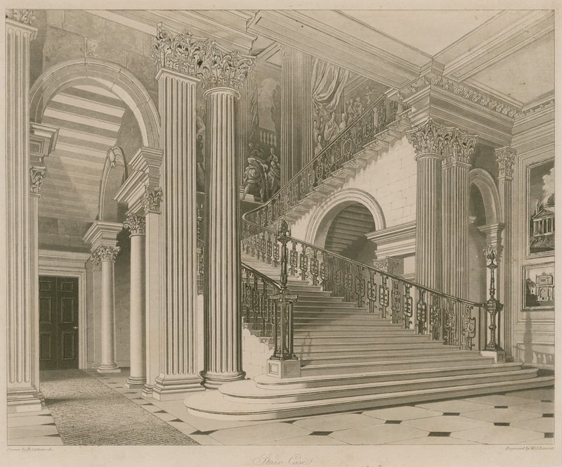Buckingham Palace, Staircase by Richard Cattermole