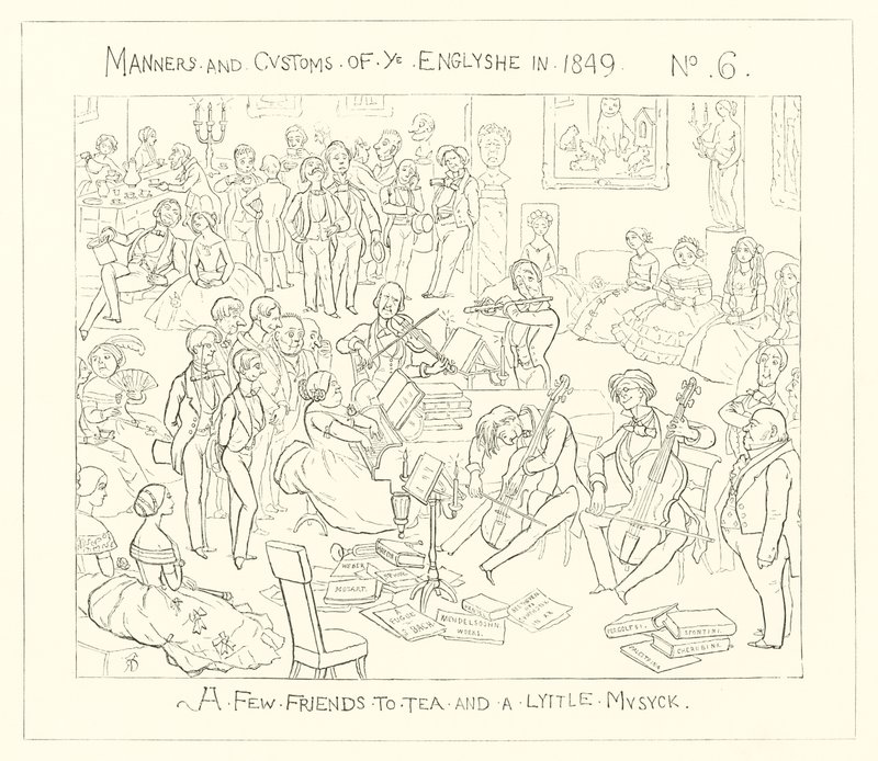 A Few Friends to Tea and a Little Music by Richard Doyle