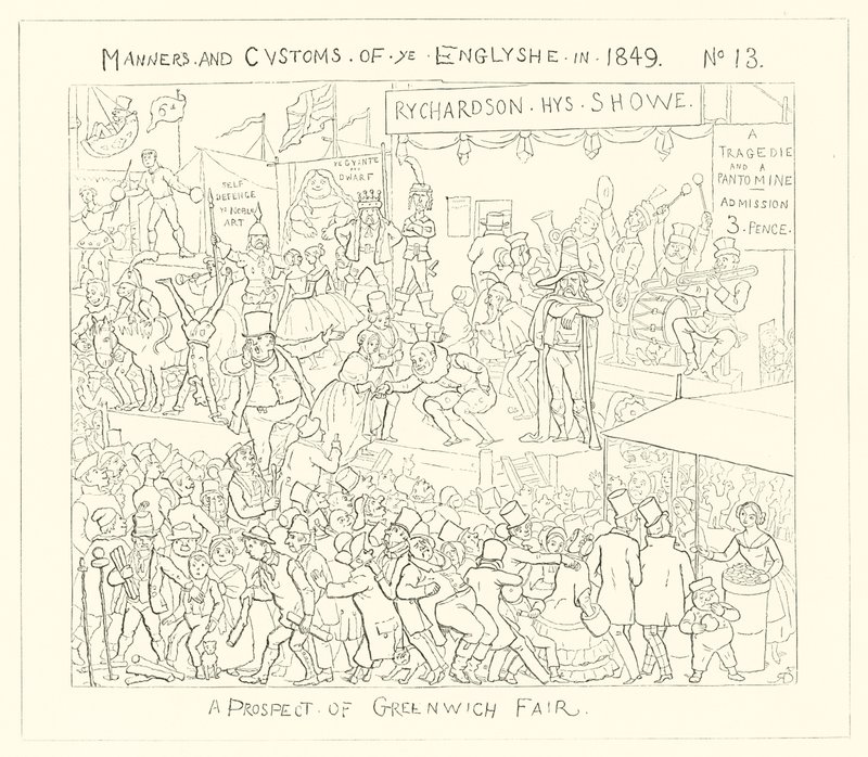 A prospect of Greenwich Fair (1849) by Richard Doyle