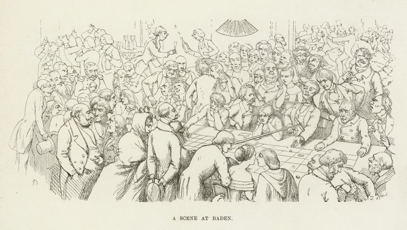 A Scene at Baden by Richard Doyle