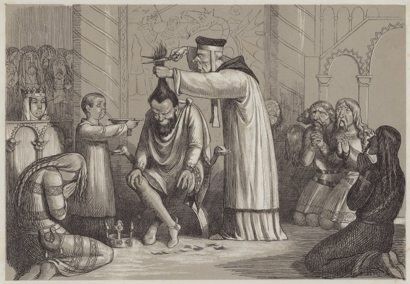 Barberous treatment of Henry I, by a Norman Bishop by Richard Doyle