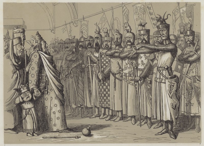 Henry III meeting his Parliament by Richard Doyle