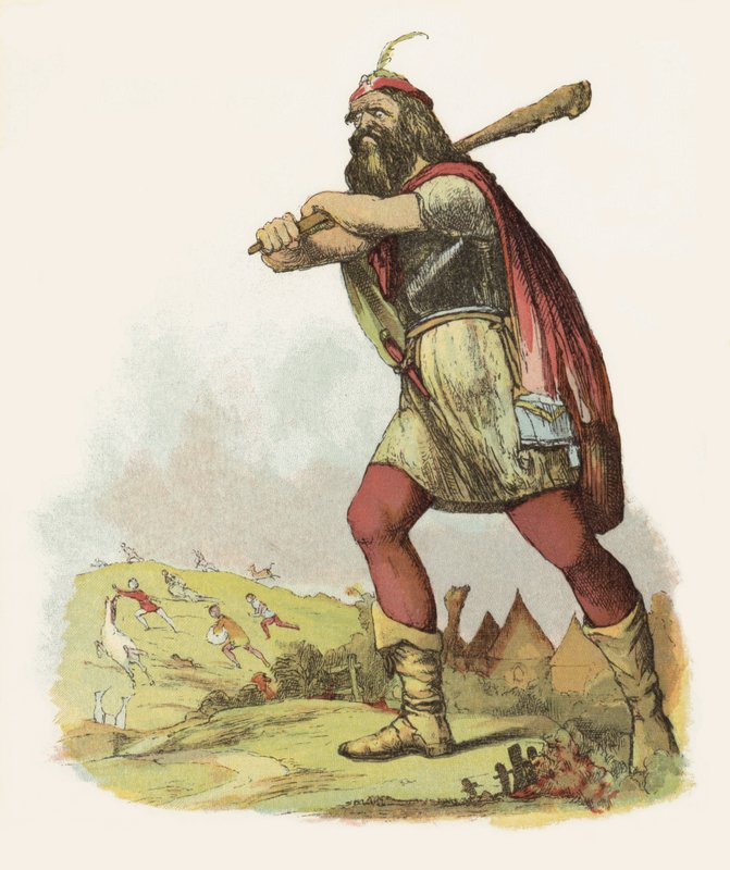 Illustration for Jack the Giant Killer by Richard Doyle