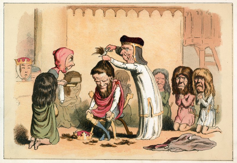King Henry I and Serlo, Bishop of Seez by Richard Doyle