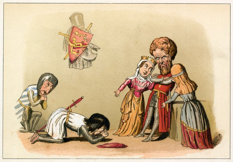 King John submits to his brother King Richard by Richard Doyle
