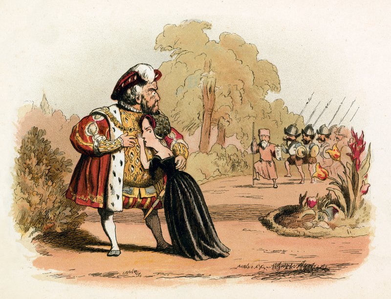 Narrow Escape for Queen Katharine Parr by Richard Doyle