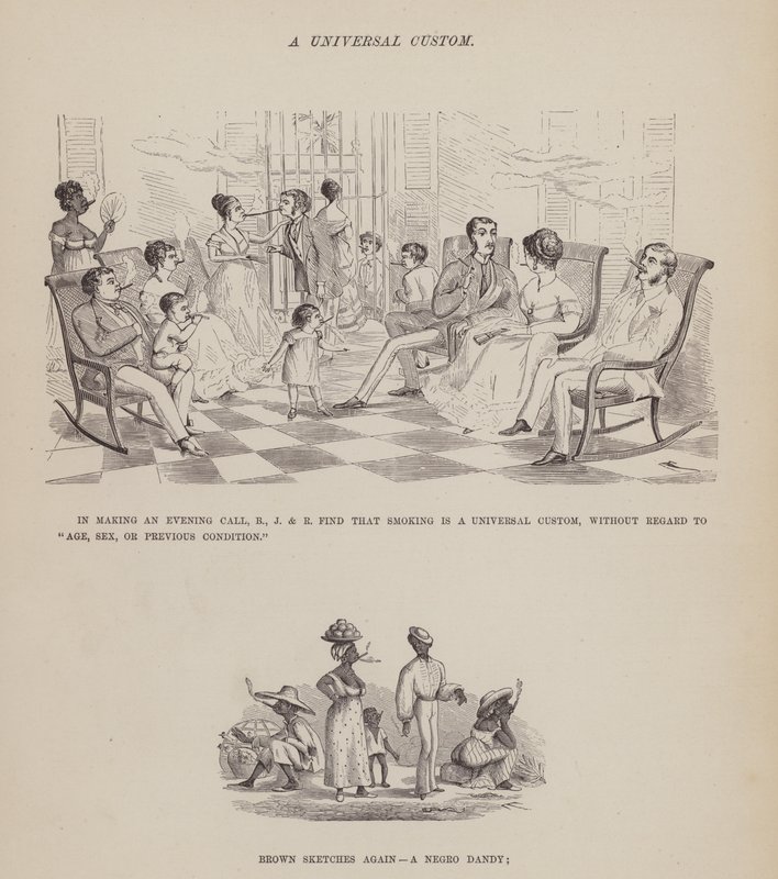 Page from The American Tour of Messrs Brown, Jones and Robinson by Richard Doyle