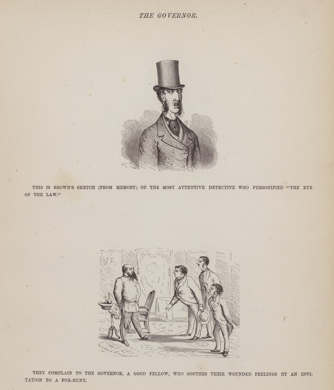 Page from The American Tour of Messrs Brown, Jones and Robinson by Richard Doyle