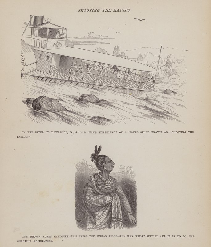 Page from The American Tour of Messrs Brown, Jones and Robinson by Richard Doyle