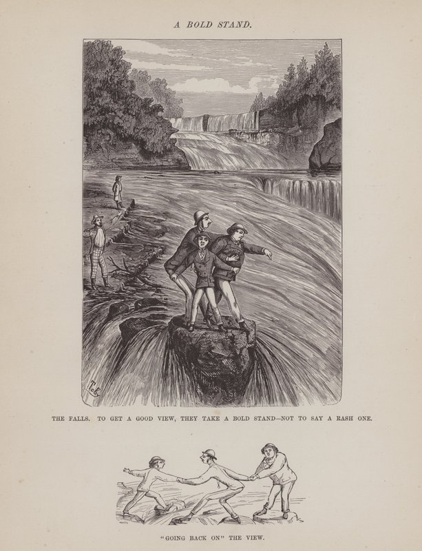 Page from The American Tour of Messrs Brown, Jones and Robinson by Richard Doyle