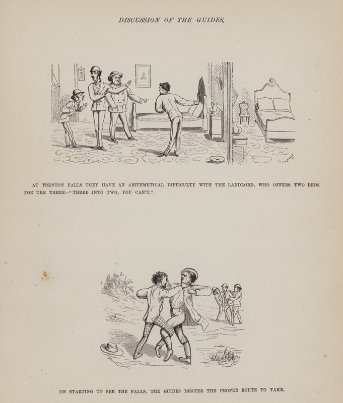 Page from The American Tour of Messrs Brown, Jones and Robinson by Richard Doyle