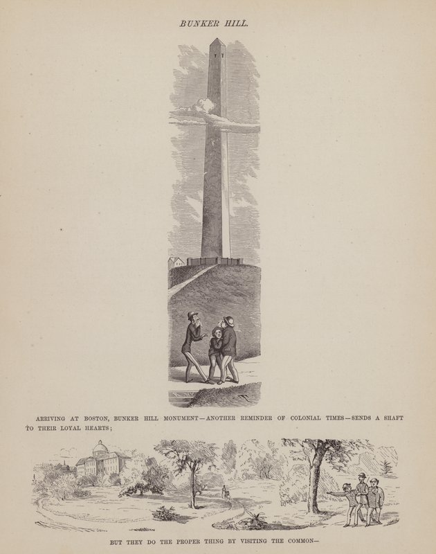 Page from The American Tour of Messrs Brown, Jones and Robinson by Richard Doyle