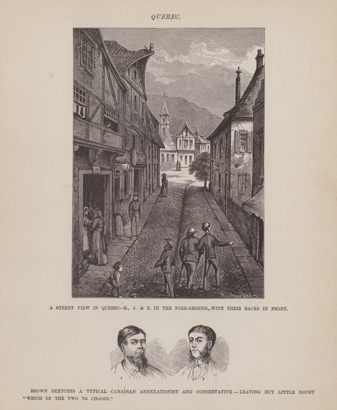 Page from The American Tour of Messrs Brown, Jones and Robinson by Richard Doyle