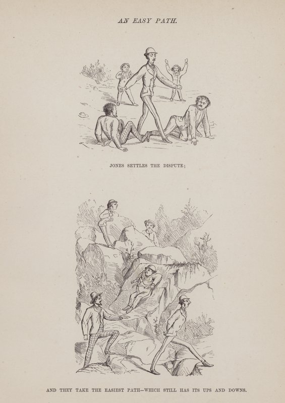 Page from The American Tour of Messrs Brown, Jones and Robinson by Richard Doyle