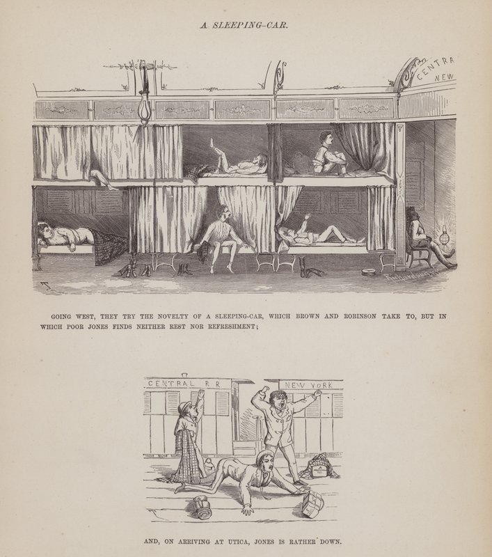 Page from The American Tour of Messrs Brown, Jones and Robinson by Richard Doyle