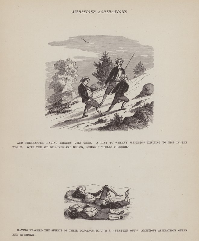 Page from The American Tour of Messrs Brown, Jones and Robinson by Richard Doyle