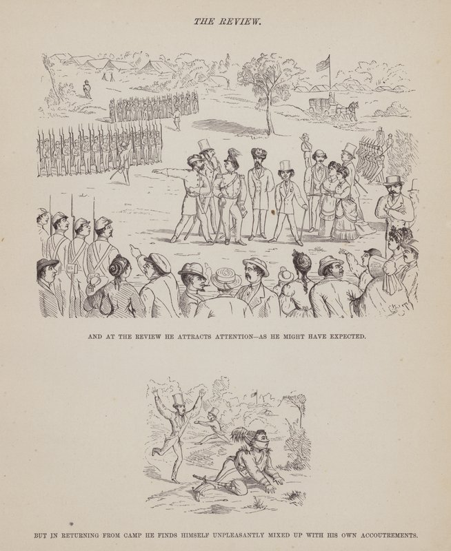 Page from The American Tour of Messrs Brown, Jones and Robinson by Richard Doyle