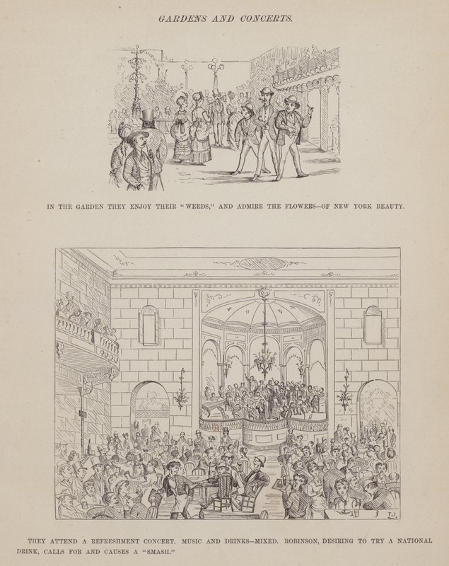 Page from The American Tour of Messrs Brown, Jones and Robinson by Richard Doyle