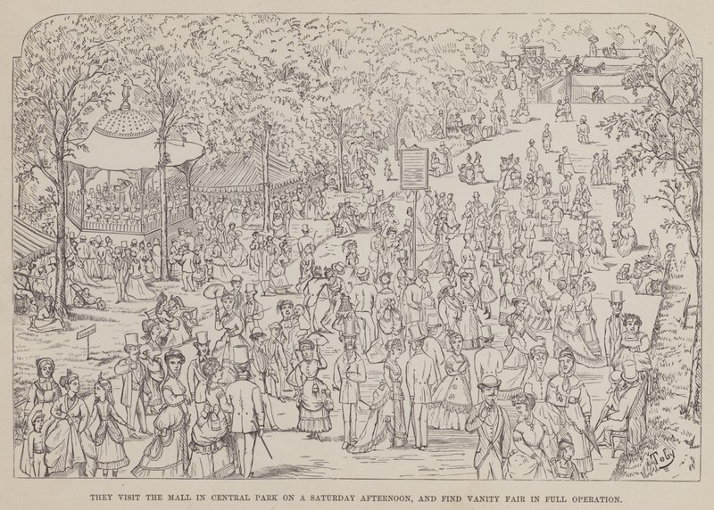Page from The American Tour of Messrs Brown, Jones and Robinson by Richard Doyle