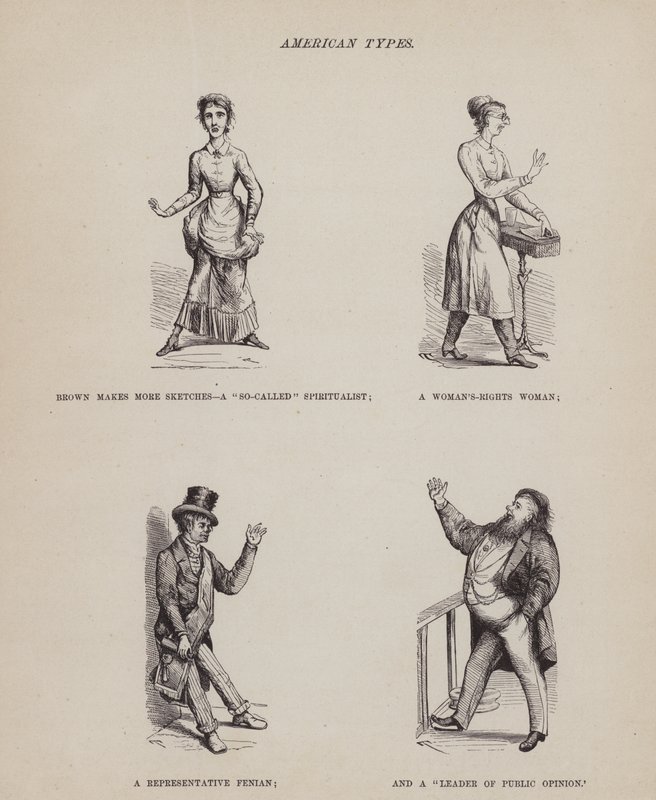 Page from The American Tour of Messrs Brown, Jones and Robinson (engraving) by Richard Doyle