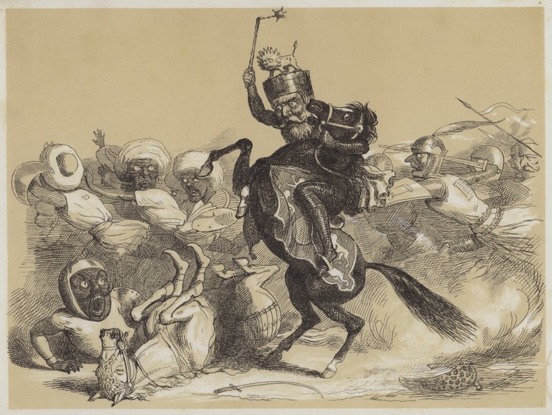 Richard Coeur-De-Lion and Saladin by Richard Doyle