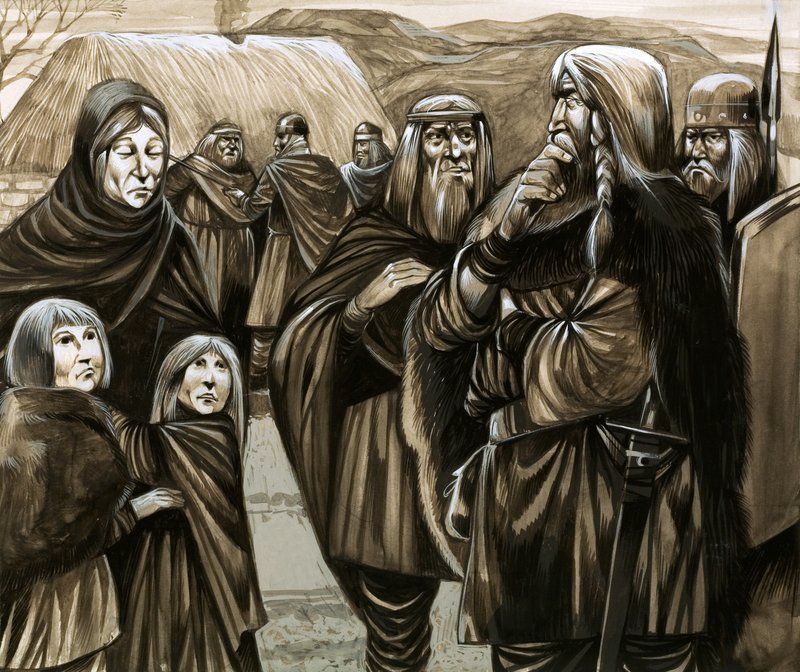 Children of poor Anglo-Saxon families sold into slavery by Richard Hook