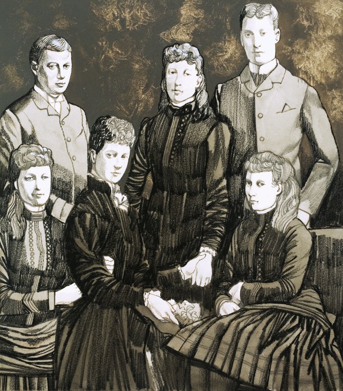 Princess Alexandra of Denmark, the Wife of King Edward, and Her Family of Five Children by Richard Hook