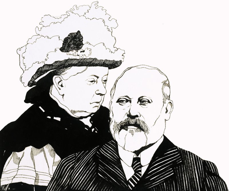 Queen Victoria and the Prince of Wales, Soon to Become King Edward VII by Richard Hook