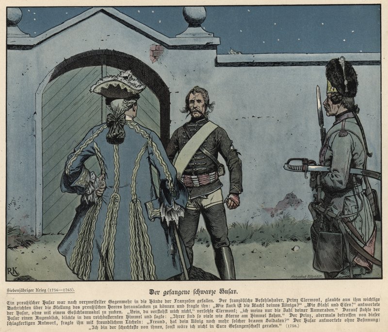 The Captured Black Hussar by Richard Knoetel