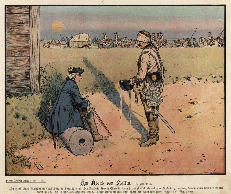 The Evening of the Battle of Kolin by Richard Knoetel